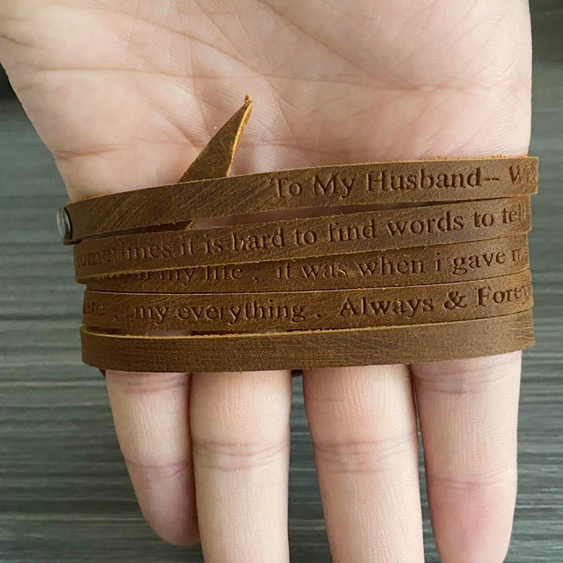 Rantanto Genuine Leather Wrap Bracelets Trendy Western Stackable Cuff Adjustable Boho Layered Bracelet Jewelry For Men Women - Image 4